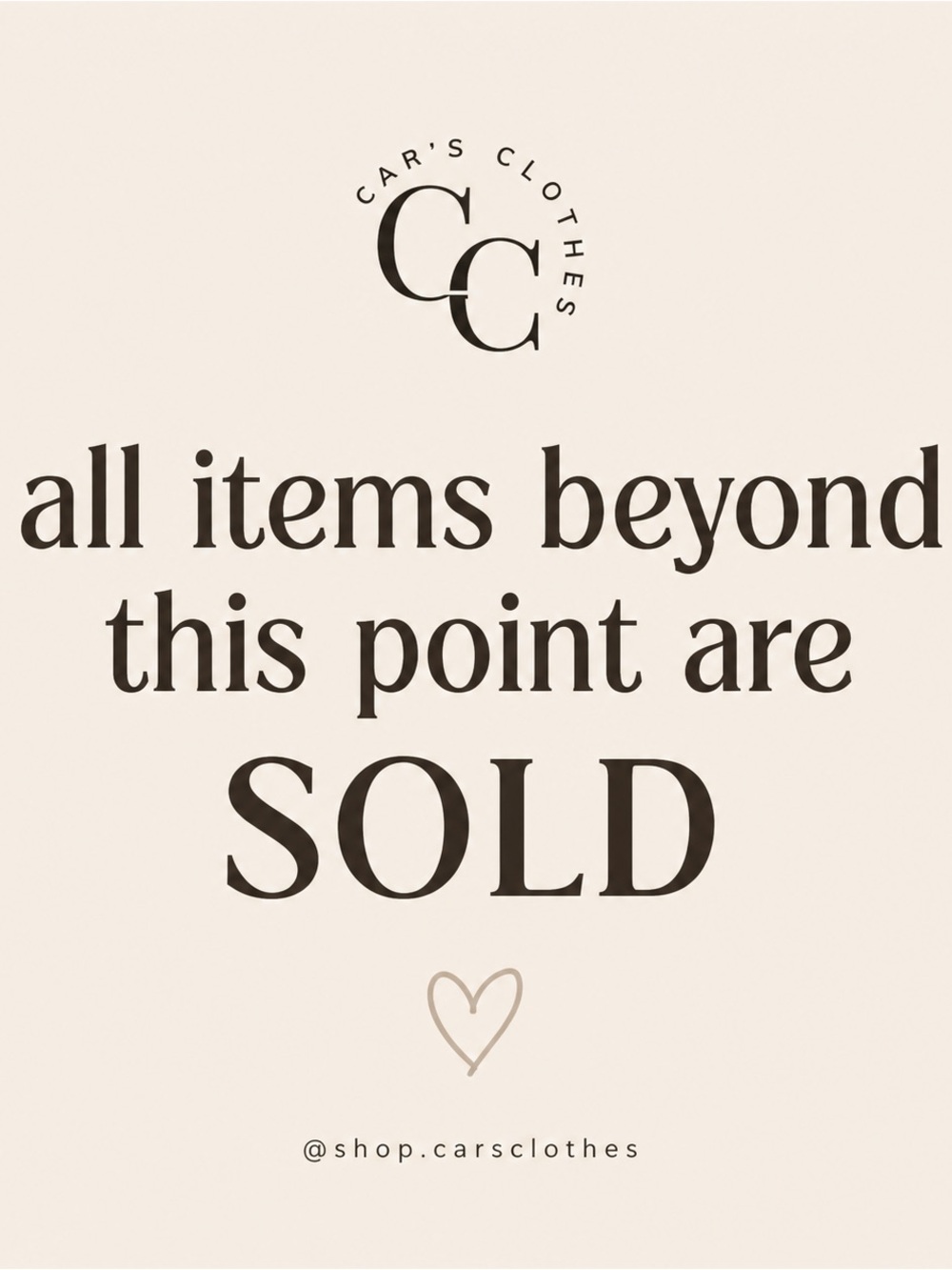all items beyond this point are SOLD ♡